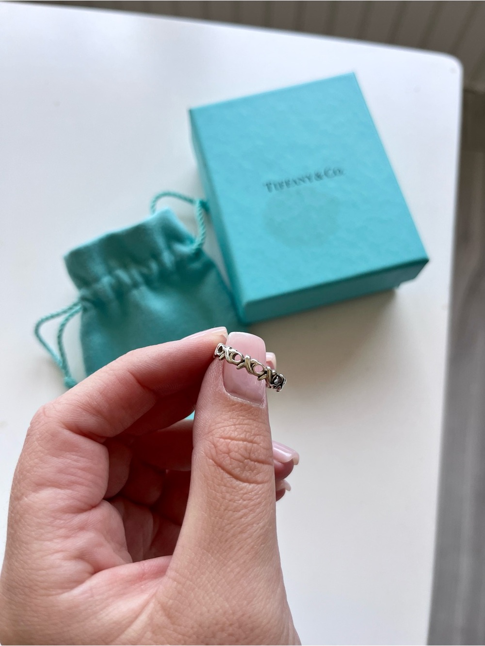 Tiffany and Co vintage XO ring size 6.5 - Picture 2 of 4